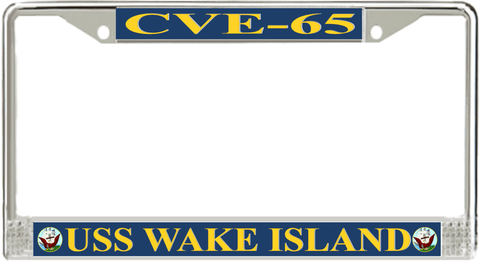 USS Wake Island CVE-65 License Plate Frame