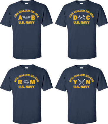 USS WALLER DD-466 Rates Apparel