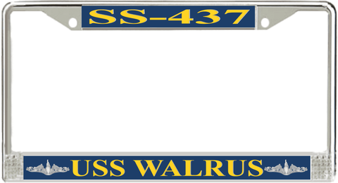 USS Walrus SS-437 License Plate Frame