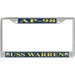 USS Warren AP-98 License Plate Frame