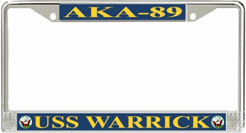 USS Warrick AKA-89 License Plate Frame