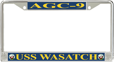 USS Wasatch AGC-9 License Plate Frame
