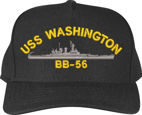 USS Washington BB-56 Ship Custom Embroidered Cap