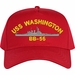 USS Washington BB-56 Ship Custom Embroidered Cap