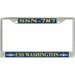 USS Washington SSN-787 License Plate Frame