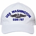 USS Washington SSN-787 with Dolphins Unstructured Dad Cap