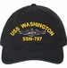 USS Washington SSN-787 with Dolphins Unstructured Dad Cap