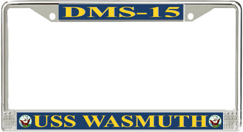 USS Wasmuth DMS-15 License Plate Frame