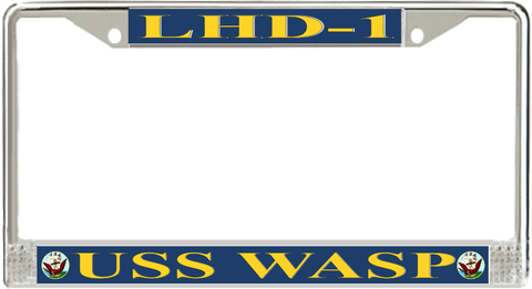 USS Wasp LHD-1 License Plate Frame