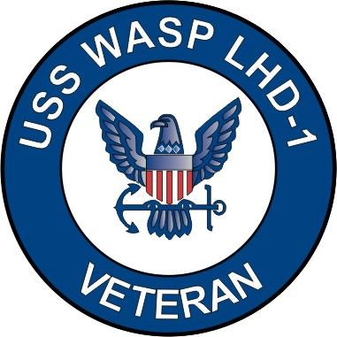 USS Wasp LHD-1 Veteran Decal Sticker