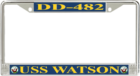 USS Watson DD-482 License Plate Frame