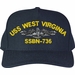 USS West Virginia SSBN-736 Custom Embroidered Cap