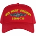 USS West Virginia SSBN-736 Custom Embroidered Cap