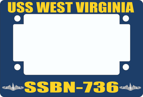 USS West Virginia SSBN-736 Motorcycle Frame