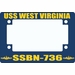 USS West Virginia SSBN-736 Motorcycle Frame