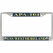 USS Westmoreland APA-104 License Plate Frame