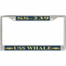 USS Whale SS-239 License Plate Frame