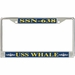 USS Whale SSN-638 License Plate Frame