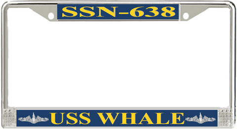USS Whale SSN-638 License Plate Frame