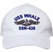 USS Whale SSN-638 with Dolphins Unstructured Dad Cap
