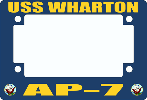 USS Wharton AP-7 Motorcycle Frame