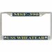 USS Wheatear MSF-390 License Plate Frame