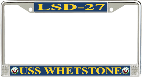 USS Whetstone LSD-27 License Plate Frame