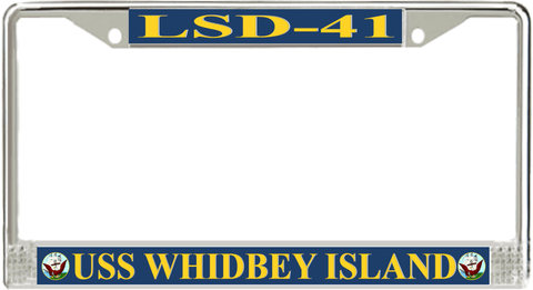 USS Whidbey Island LSD-41 License Plate Frame