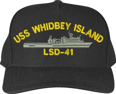 USS Whidbey Island LSD-41 Custom Embroidered Cap