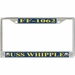 USS Whipple FF-1062 License Plate Frame