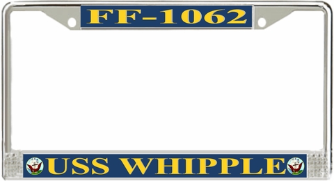 USS Whipple FF-1062 License Plate Frame