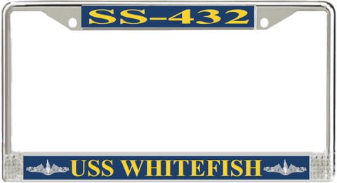USS Whitefish SS-432 License Plate Frame