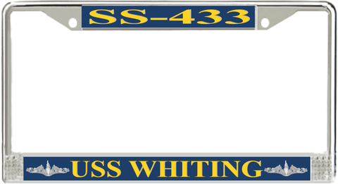 USS Whiting SS-433 License Plate Frame