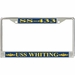 USS Whiting SS-433 License Plate Frame