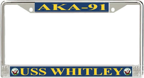 USS Whitley AKA-91 License Plate Frame