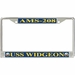 USS Widgeon AMS-208 License Plate Frame