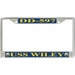 USS Wiley DD-597 License Plate Frame