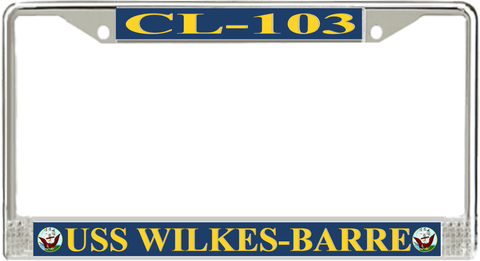 USS Wilkes-Barre CL-103 License Plate Frame