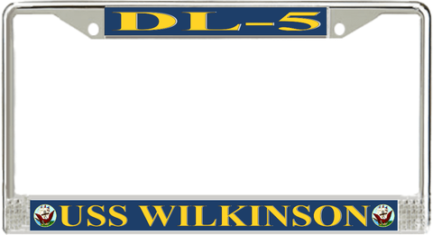 USS Wilkinson DL-5 License Plate Frame