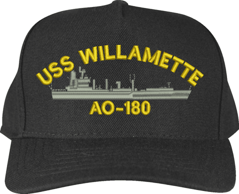 USS Willamette AO-180 Ships Custom Embroidered Cap