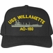 USS Willamette AO-180 Ships Custom Embroidered Cap