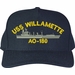 USS Willamette AO-180 Ships Custom Embroidered Cap