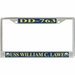 USS William C. Lawe DD-763 License Plate Frame