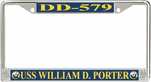 USS William D. Porter DD-579 License Plate Frame