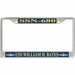 USS William H. Bates SSN-680 License Plate Frame