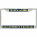 USS William H. Bates SSN-680 License Plate Frame