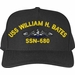 USS William H. Bates SSN-680 with Blue Water Dolphins Custom Embroidered Cap