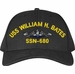 USS William H. Bates SSN-680 with Blue Water Dolphins Custom Embroidered Cap