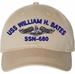 USS William H Bates SSN-680 with Dolphins Unstructured Dad Cap