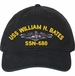 USS William H Bates SSN-680 with Dolphins Unstructured Dad Cap